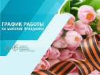 Порядок работы с 1 – 4 и 8 – 11 мая 2025 года